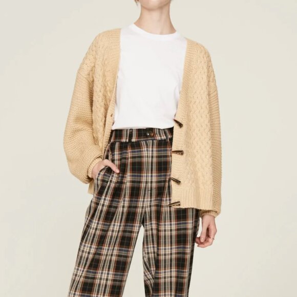 *Medium - PAMELA LOVE - Oversized Beige Soft Cardigan Rent the Runway $275 msrp - Picture 2 of 14